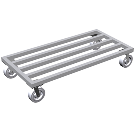 LOCKWOOD MANUFACTURING 24" x 48" x 9" 1600 lb Capacity Heavy Duty Mobile Dunnage Rack MDR-2448-6